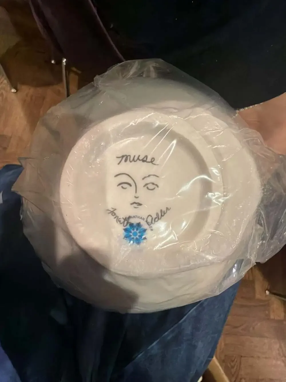 Jonathan Adler Muse Serving Bowl brand new in box! 9.25” x 5” white Fast2Ship!